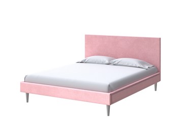 Двуспальная кровать Claro 160х200, Велюр (Casa Жемчужно-розовый) в Мурманске - предосмотр