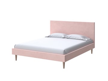 Двуспальная кровать Claro 160х200, Велюр (Ultra Розовый мусс) в Мурманске