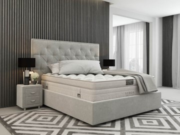 Кровать 2-спальная Classic Compact/Island M 180х200, Флок (Велсофт Серый) в Мурманске