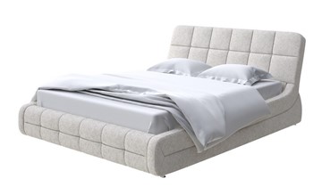 Двуспальная кровать Corso-6 140x200, Рогожка (Levis 12 Лён) в Мурманске