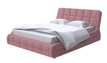 Кровать спальная Corso-6 140x200, Рогожка (Levis 62 Розовый) в Мурманске