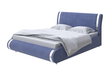 Двуспальная кровать Corso-8 200x200, Велюр (Casa Сапфировый) в Мурманске