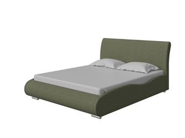 Кровать двуспальная Corso-8 Lite 140x200, Искусственная шерсть (Лама Авокадо) в Мурманске