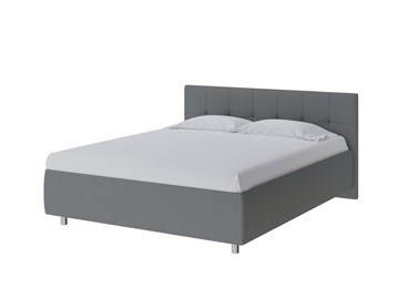 Спальная кровать Diamo 200х200, Рогожка (Savana Grey (серый)) в Мурманске