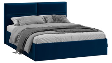 Кровать Глосс Тип 1 (Велюр Confetti Blue) в Мурманске