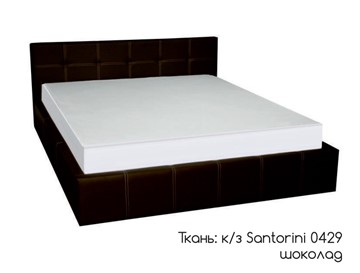 Двуспальная кровать Грета 160х200 (шоколад) с основанием в Мурманске