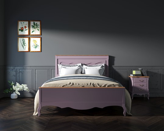 Двуспальная кровать Leontina (ST9341/16L) Лавандовый в Мурманске - изображение