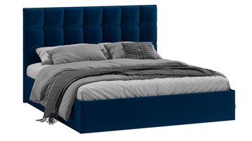 Двуспальная кровать с подъемным механизмом Эмбер (Велюр Confetti Blue) в Мурманске