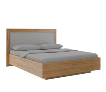 Кровать двуспальная с подъемным механизмом Глэдис М33 (Дуб золотой) в Мурманске