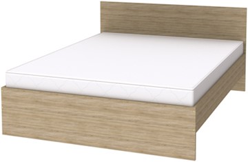 Двуспальная кровать K16 с основанием, цвет Дуб Сонома в Мурманске