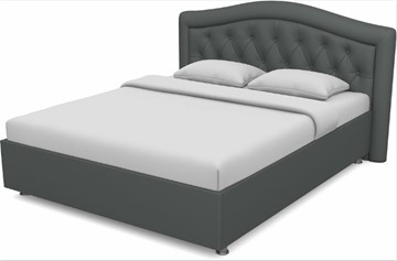 Кровать 2-спальная Луиза 1600 с основанием (Nitro Grey) в Мурманске
