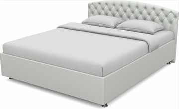 Кровать полутороспальная Пальмира 1400 с основанием (Nitro White) в Мурманске