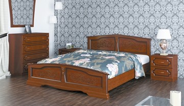 Кровать 2-спальная Елена (Орех) 160х200 в Мурманске