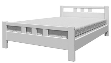 Полутороспальная кровать Вероника-2 (Белый Античный) 140х200 в Мурманске