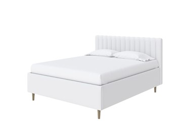 Кровать с бельевым ящиком Madison Lite 160x200, Экокожа (Белый) в Мурманске