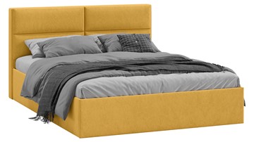 Двуспальная кровать с механизмом Глосс Тип 1 (Микровелюр Wellmart Yellow) в Мурманске - предосмотр