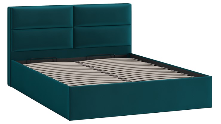 Кровать с механизмом двуспальная Глосс Тип 1 (Велюр Confetti Izumrud) в Мурманске - изображение 2