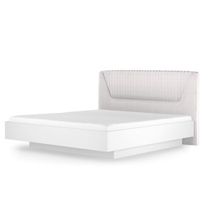 Кровать с подъемным механизмом Марсель-11 (Белый, ткань Catania white) 1400 в Мурманске