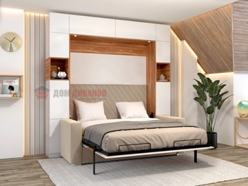 Кровать-шкаф с диваном Аделина 1400х2000 в Мурманске
