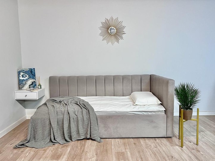 Диван-кровать 1-спальная Энрика 90х200 с подъемным механизмом и дном в Мурманске - изображение 2