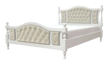 Спальная кровать Жасмин (Белый античный) 140х200 в Мурманске - предосмотр
