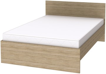 Кровать полуторная K14 с основанием, цвет Дуб Сонома в Мурманске