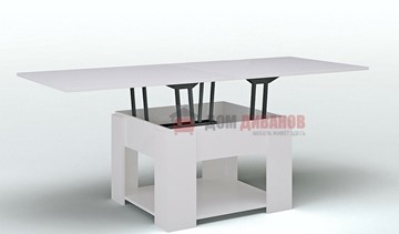 Складной стол-трансформер Модерн, белый глянец в Мурманске - предосмотр