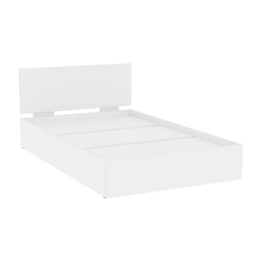 Кровать полутороспальная Алиса (L10) Белый, с основанием в Мурманске