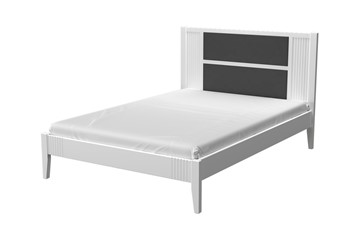 Полуторная кровать Бетти из массива сосны (Белый Античный) 180х200 в Мурманске - предосмотр