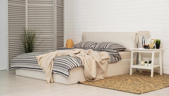 Кровать 1,5-спальная Керри 1400х2000 с подъёмным механизмом в Мурманске - изображение