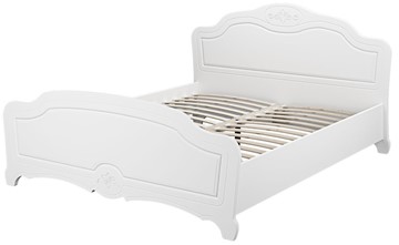 Полуторная кровать Лотос (Белый) 140х200 с основанием в Мурманске - предосмотр 1