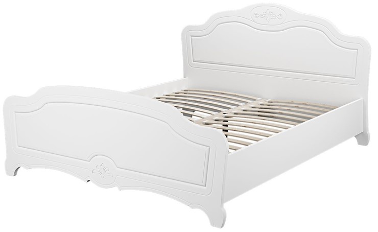 Кровать Лотос (Белый) 140х200 в Мурманске - изображение 1