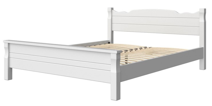 Двуспальная кровать Мюнхен-4 (Белый античный) 160х200 в Мурманске - изображение 1