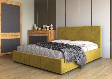 Кровать 1,5-спальная Нельсон Абстракция 120х200 (вариант 1) с основанием в Мурманске - предосмотр 1