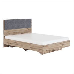 Полуторная кровать Николь (мод.1.1) 1,4 серый текстиль, с ортопедическим основанием в Мурманске - предосмотр