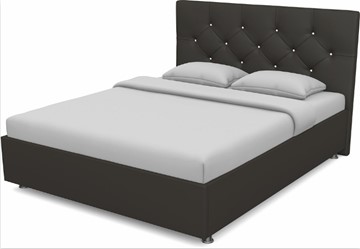 Полутороспальная кровать Моника 1400 с основанием (Nitro Brown) в Мурманске