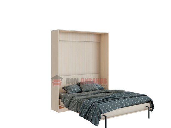 Кровать-шкаф Велена 3, 1600х2000, дуб молочный в Мурманске - изображение