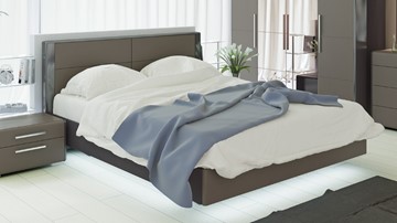 Двуспальная кровать Наоми 1600, цвет Фон серый, Джут СМ-208.01.01 в Мурманске