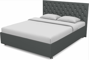 Спальная кровать Флоренция-А 1400 с основанием (Nitro Grey) в Мурманске