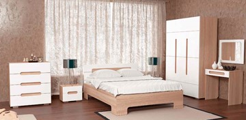 Модульная спальня Версаль Некст, цвет дуб сонома/белый в Мурманске