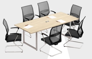 Офисный комплект мебели А4 (металлокаркас QUATTRO) белый премиум / металлокаркас белый в Мурманске - предосмотр 8