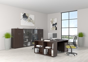 Комплект офисной мебели Формула (венге-темный) в Мурманске