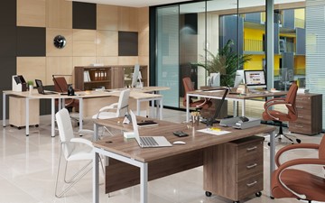 Офисный набор мебели Xten S 1 - один стол с приставным брифингом в Мурманске - предосмотр