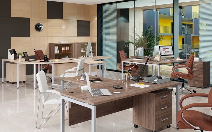Офисный набор мебели Xten S 1 - один стол с приставным брифингом в Мурманске - изображение