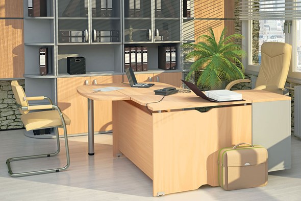 Офисный набор мебели Милан для руководителя отдела в Мурманске - изображение