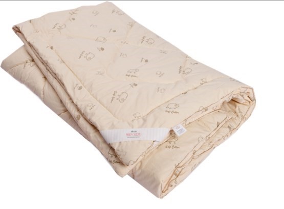 Одеяло Овечья шерсть, теплое, ПВХ, тик в Мурманске - изображение