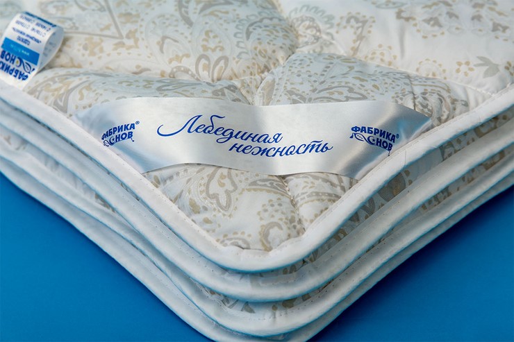 Одеяло всесезонное полутороспальное Лебединая нежность в Мурманске - изображение 1