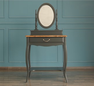 Столик косметический Leontina с зеркалом (ST9321BLK) Черный в Мурманске