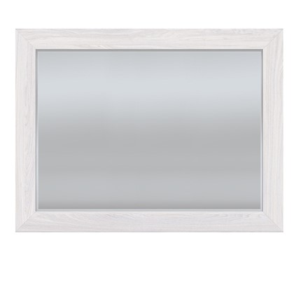 Зеркало ПАРМА НЕО,  ясень анкор светлый /  экокожа polo белая в Мурманске - изображение