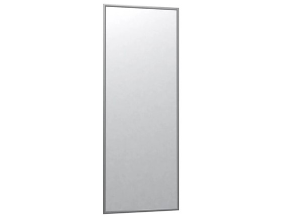 Зеркало навесное в спальню Сельетта-6 матовое серебро (1100х400х9) в Мурманске - изображение